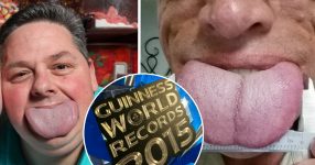 Man’s Tongue Measured Wider Than an iPhone 14 Pro Max Breaks Guinness World Record